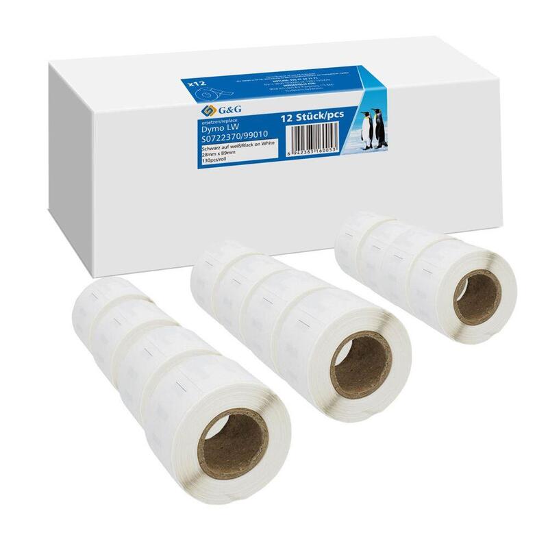 G&G Etiketten 12 X 130 Mück Para Dymo 99010 S0722370