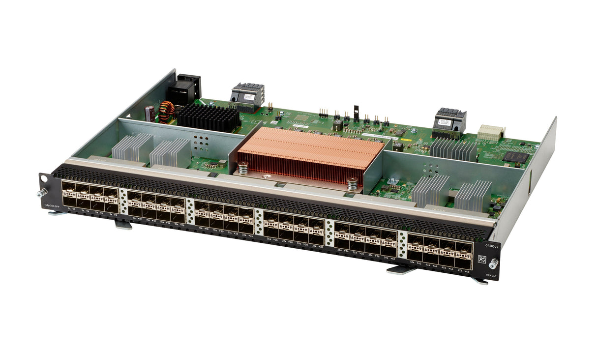 EAN 190017537528 - HPE Aruba Networking CX 6400 48-port 1G/10G/25GbE SFP28 v2 Extended Tables Module módulo conmutador de red imagen 1