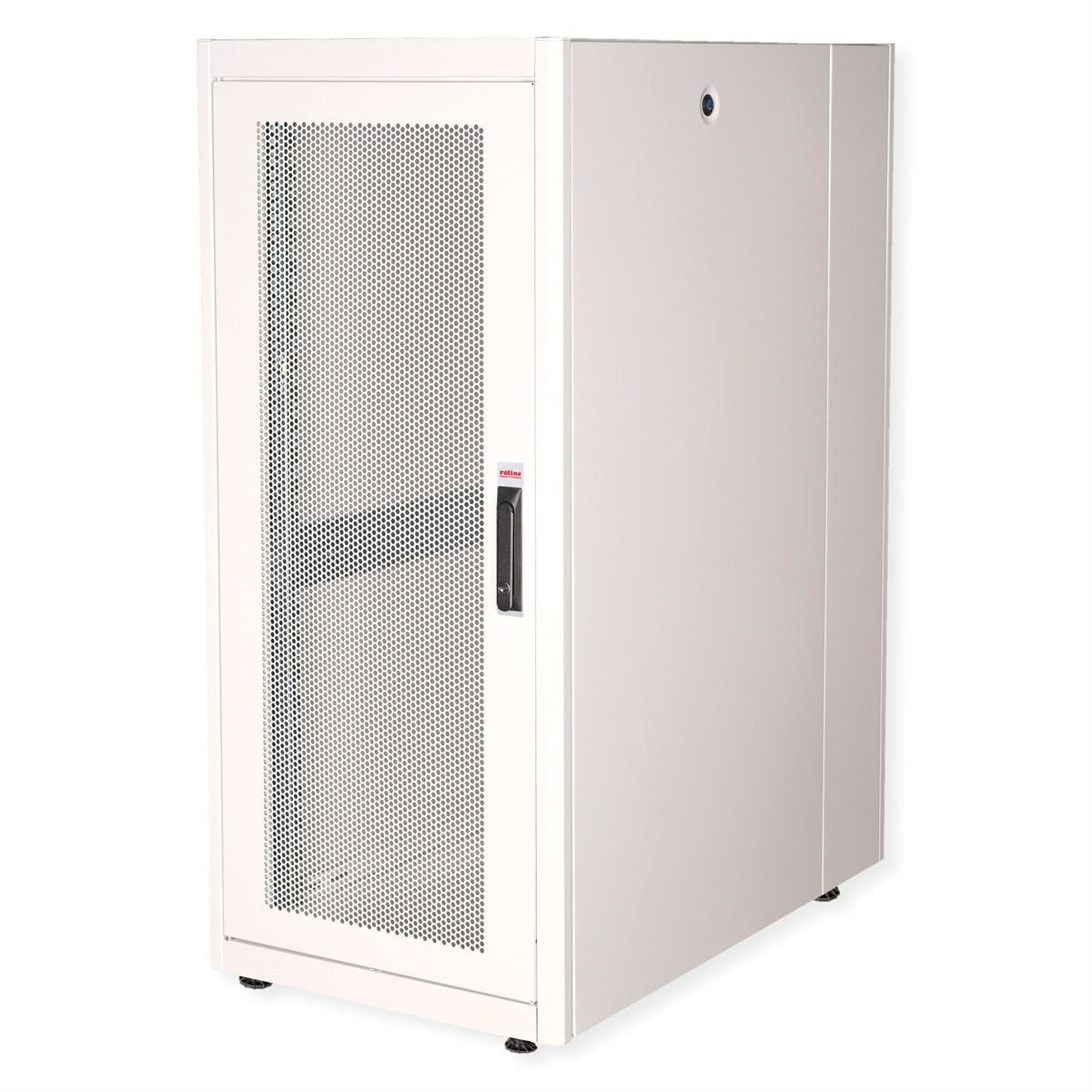 Roline 19-Zoll Serverschrank Basic 26 He, 600x1000 Bxt Perforiert Grau