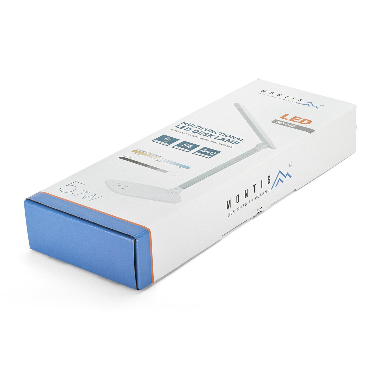 Lampara De Escritorio Montis Lampka Biurkowa Wielofunkcyjna Led Mt042 Table Lamp White