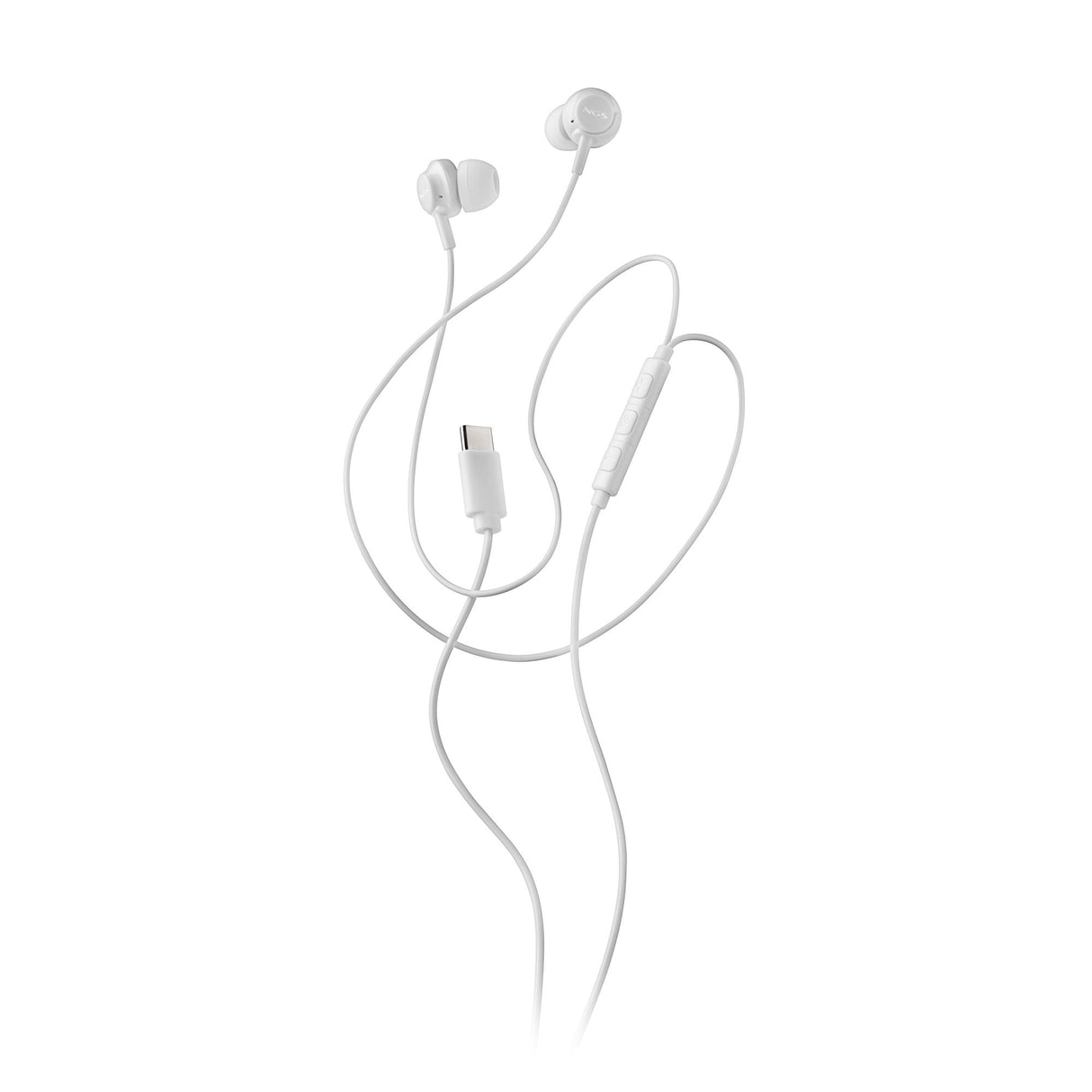 Auriculares Intrauditivos Ngs Cross Step Con Micrófono Usb Tipo-C Blancos