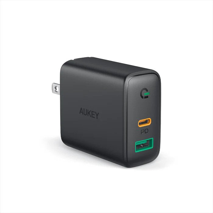 EAN 5902666661654 - AUKEY PA-D5 cargador de dispositivo móvil Universal Negro Corriente alterna Carga rápida Interior imagen 1