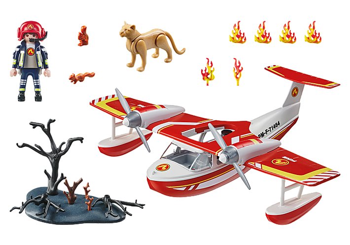 Playmobil 71463 City Action Feuerwehrflugzeug Mit Löschfunktion, Juguete De Construcción 71463