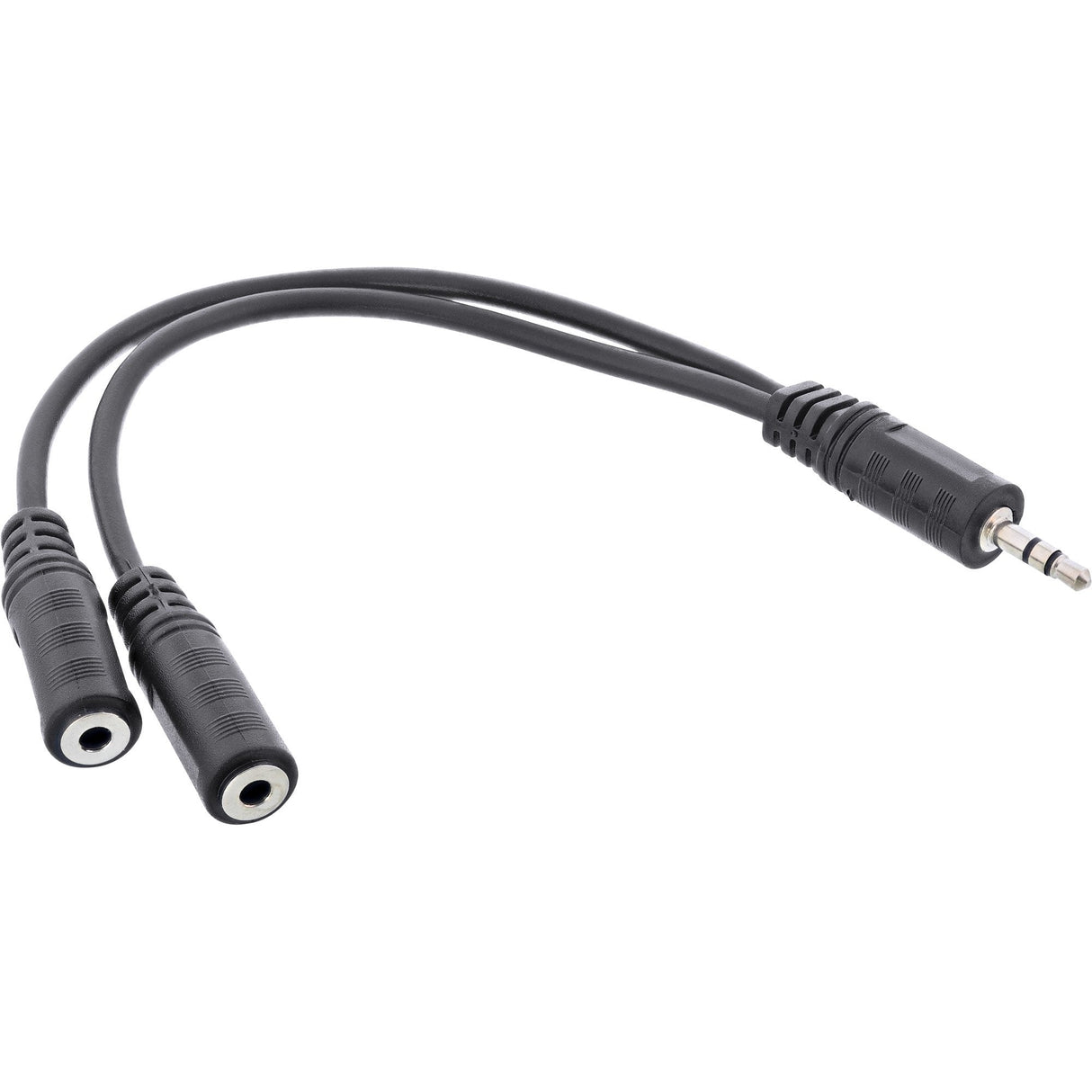 Cable De Audio Inline De 3,5 Mm Estéreo Macho A 2x 3,5 Mm Hembra De 0,2 M