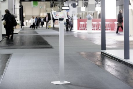 Durable 893223 Soporte Para Tableta Floor Plateado Metálico 8932-23