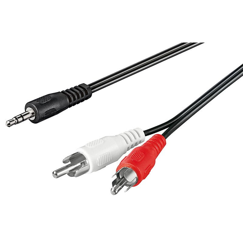 Techly 504402 Cable Audio Stereo Jack 3.5mm To 2x Rca M M 50cm
