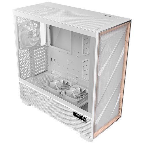 Caja Pc Antec Flux Pro_euv Wood Atx 2xusb3.0 Sin Fuente Blanco