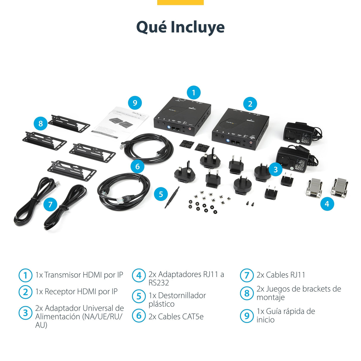 Juego De Extensor Ip Hdmi 4k Perp Con Soporte Para Mosaicodevideo