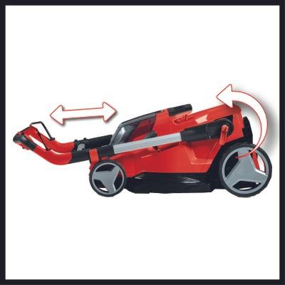 EAN 4006825669138 - Einhell RASARRO 36/42 (2x5,2Ah) Cortacésped manual Batería Negro, Rojo imagen 4
