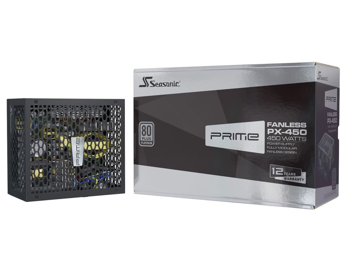 EAN 4711173875598 - Seasonic PRIME Fanless PX unidad de fuente de alimentación 450 W 20+4 pin ATX ATX Negro imagen 10