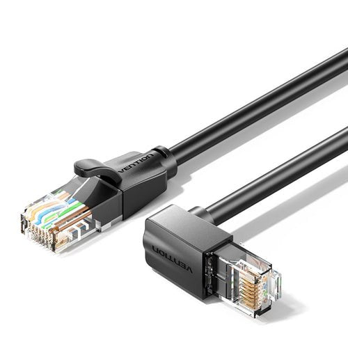 Cat.6 Utp Upward Right Angle Etcabl Hernet Patch Cable 1.5m Black