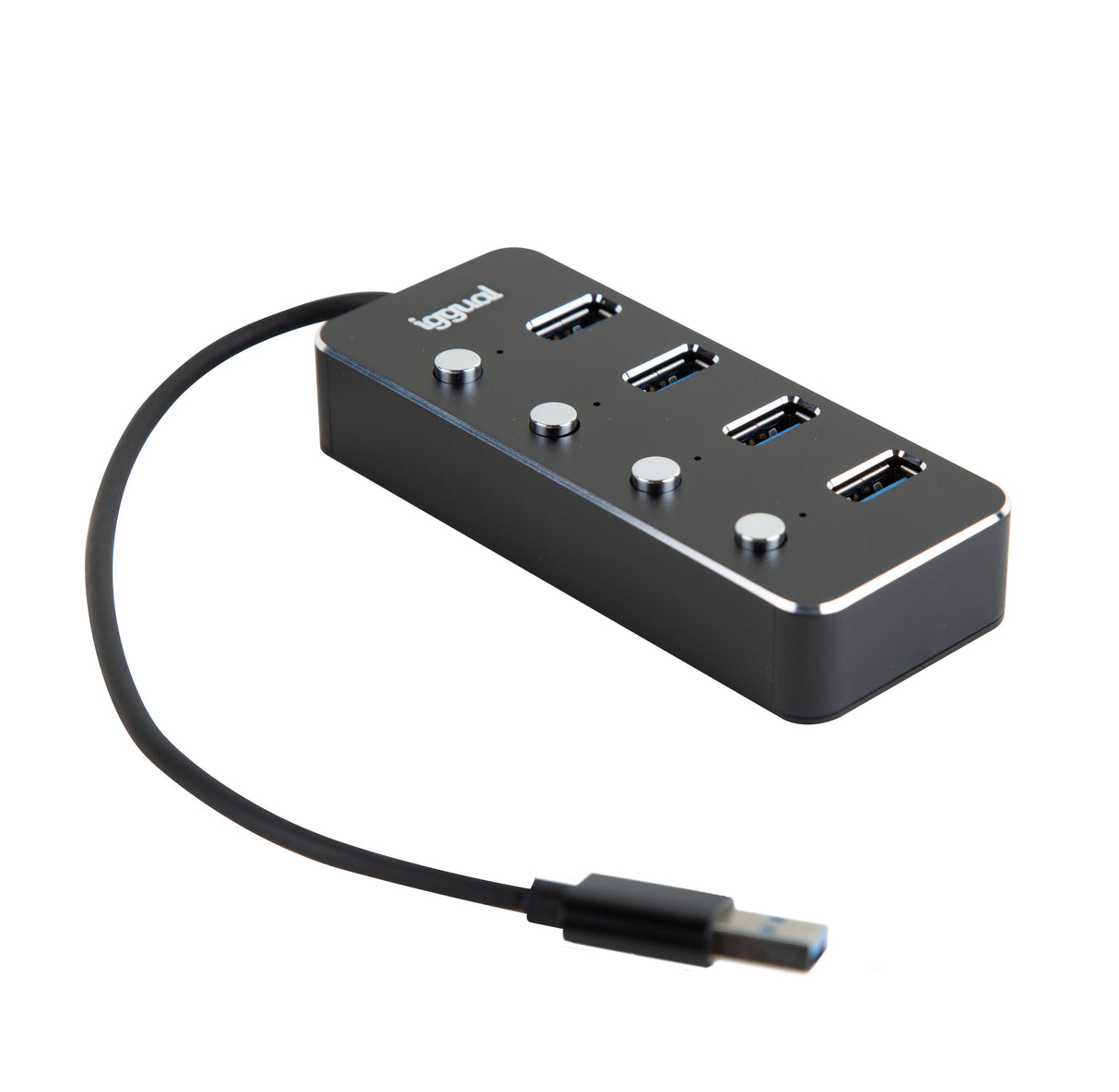 EAN 8435364318478 - iggual IGG318478 hub de interfaz USB 3.2 Gen 1 (3.1 Gen 1) Type-A 5000 Mbit/s Negro imagen 1