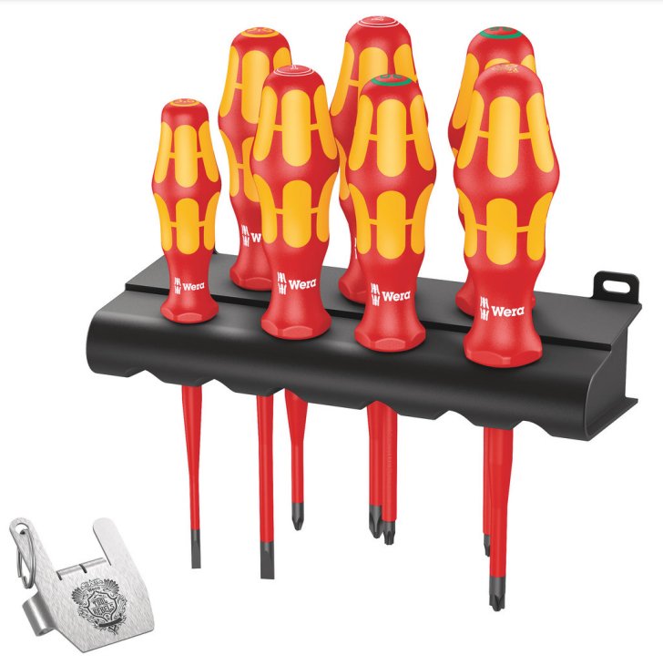 Juego De Destornilladores Wera Kraftform Vde/7 Heavy Metal 2