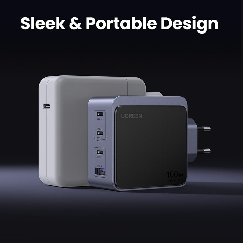 EAN 6941876230433 - Ugreen Nexode S 100W 4-Port GaN Fast Charger EU gray Ordenador portátil, Teléfono móvil, Portátil, Baterí imagen 5