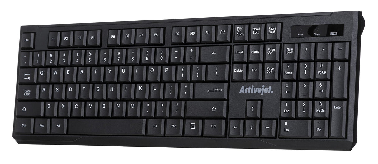Teclado (Ingles) Inalámbrico Activejet Usb K-3911w