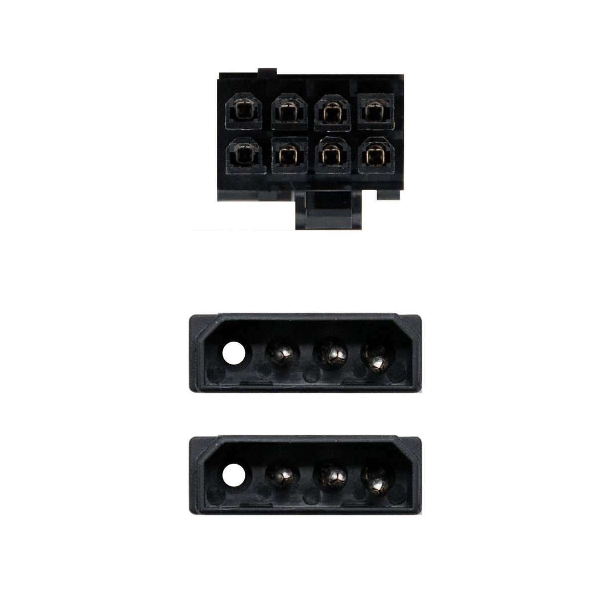 Nanocable Cable De Alimentacion Para Tarjeta Grafica 2x Molex 4pin Macho A Pci-E Molex 6+2pin Macho 0.20m