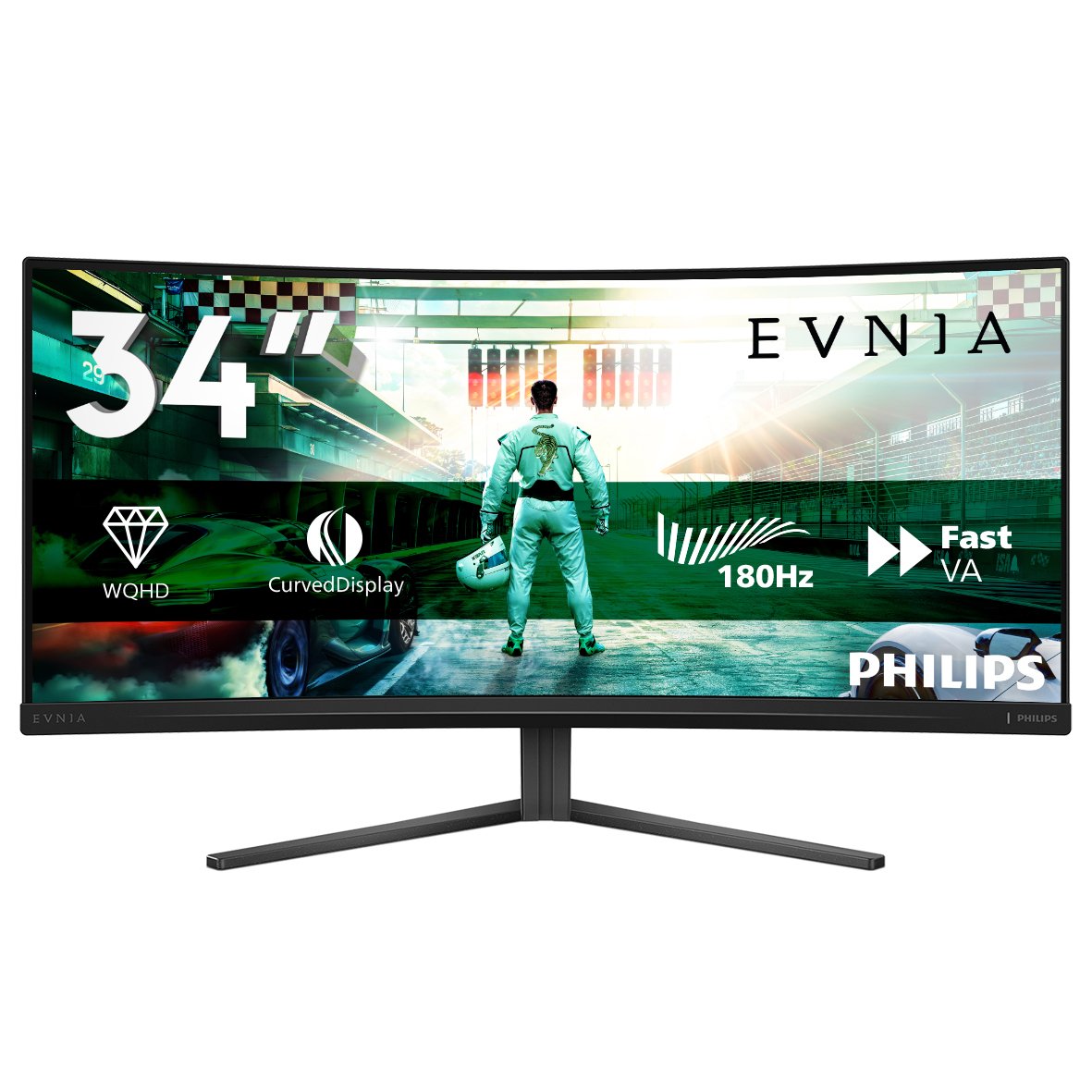 EAN 8721038001945 - Philips Evnia 34M2C3500L/00 pantalla para PC 86,4 cm (34") 3440 x 1440 Pixeles Wide Quad HD LCD Negro imagen 2