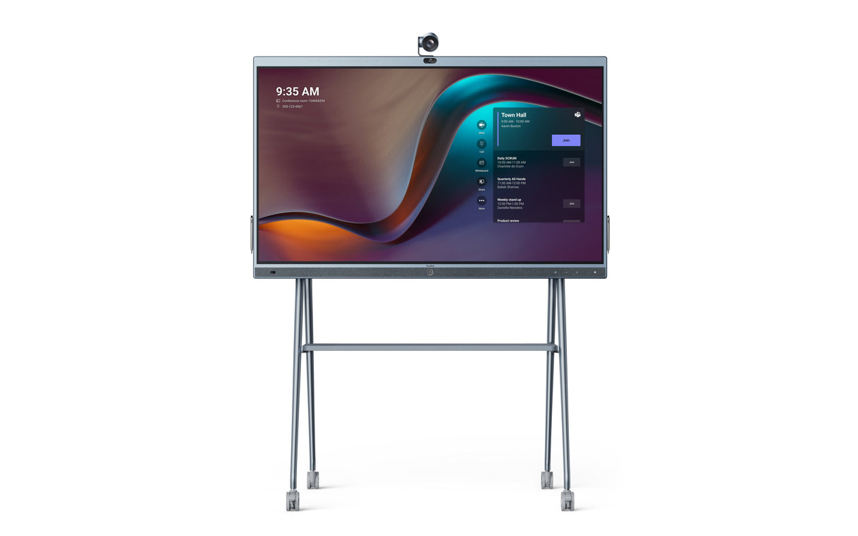 Yealink Meetingboard Panel Plano Interactivo 165,1 Cm (65") Led Wifi 4k Ultra Hd Negro Pantalla Táctil Procesador Incorporado Android 10