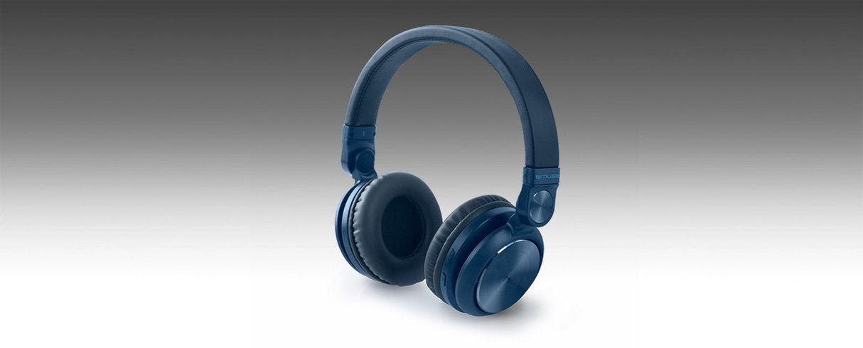 Muse Auriculares Plegables Manos Libres Aux-In Plug Bateria 10h Autonomia Azul Muse M-276 Btb, Binaurale, Diadema, Azul, Universal, Alámbrico/Inalámbrico, 4.2+Edr