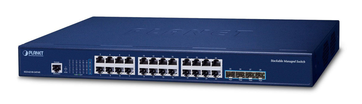Layer 3 24-Port 10/100/1000t + 4-Port 10g Sfp+ Stackable