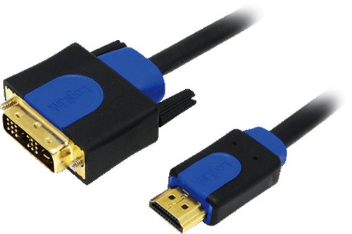 Logilink Chb3110 Adaptador De Cable De Vídeo 10 M Hdmi Dvi-D Negro, Azul