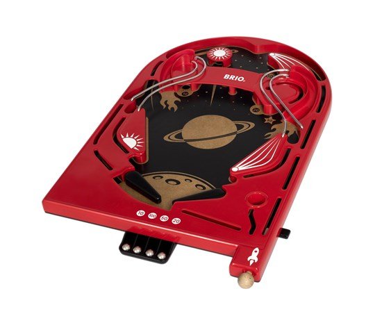 Brio Pinball De Madera Space Safari, Juego De Habilidad 34017