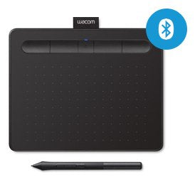 Wacom Intuos S Con Bluetooth, Tableta Gráfica (Negro, Edición Manga) Ctl-4100wlk-M