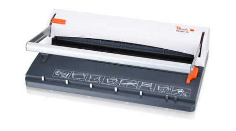 Peach Pb300-15 Máquina De Encuadernación Encuadernadora De Espiral 60 Hojas Negro, Blanco Encuadernadora De Espiral, Manual, 60 Hojas, Negro, Blanco