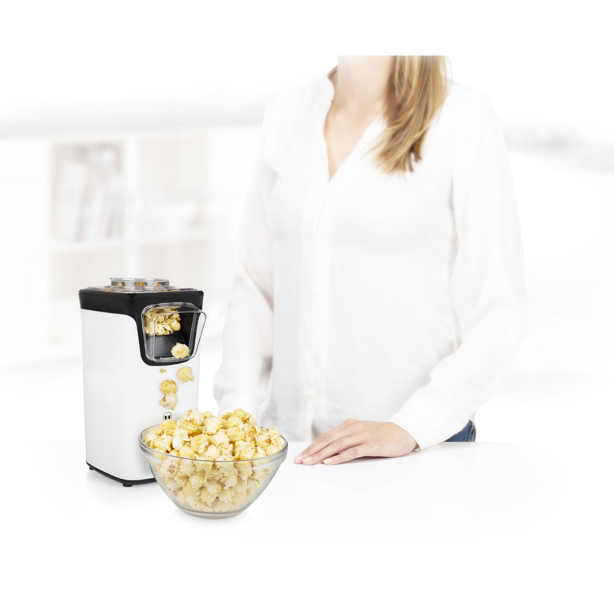 EAN 8713016076229 - Princess 292986 palomitas de maiz poppers Negro, Blanco 3 min 1100 W imagen 7