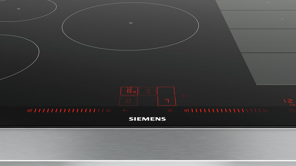 Siemens Ex875lvc1e Hobs Negro, Acero Inoxidable Integrado Con Placa De Inducción 5 Zona(S)