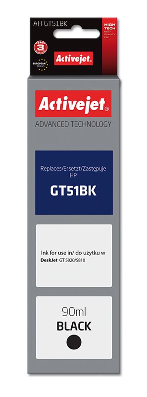 EAN 5901443110736 - Activejet AH-GT51Bk cartucho de tinta 1 pieza(s) Compatible Alto rendimiento (XL) imagen 1