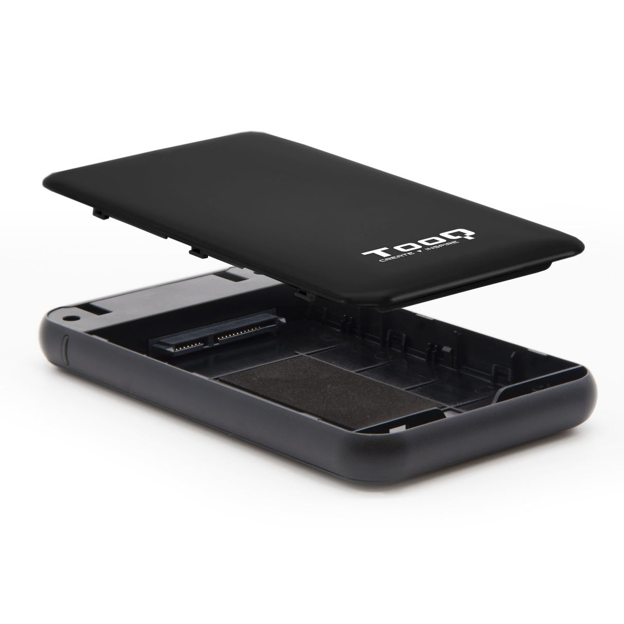 EAN 8433281008304 - TooQ TQE-2528B caja para disco duro externo Caja externa para unidad de estado sólido (SSD) Negro 2.5" imagen 2