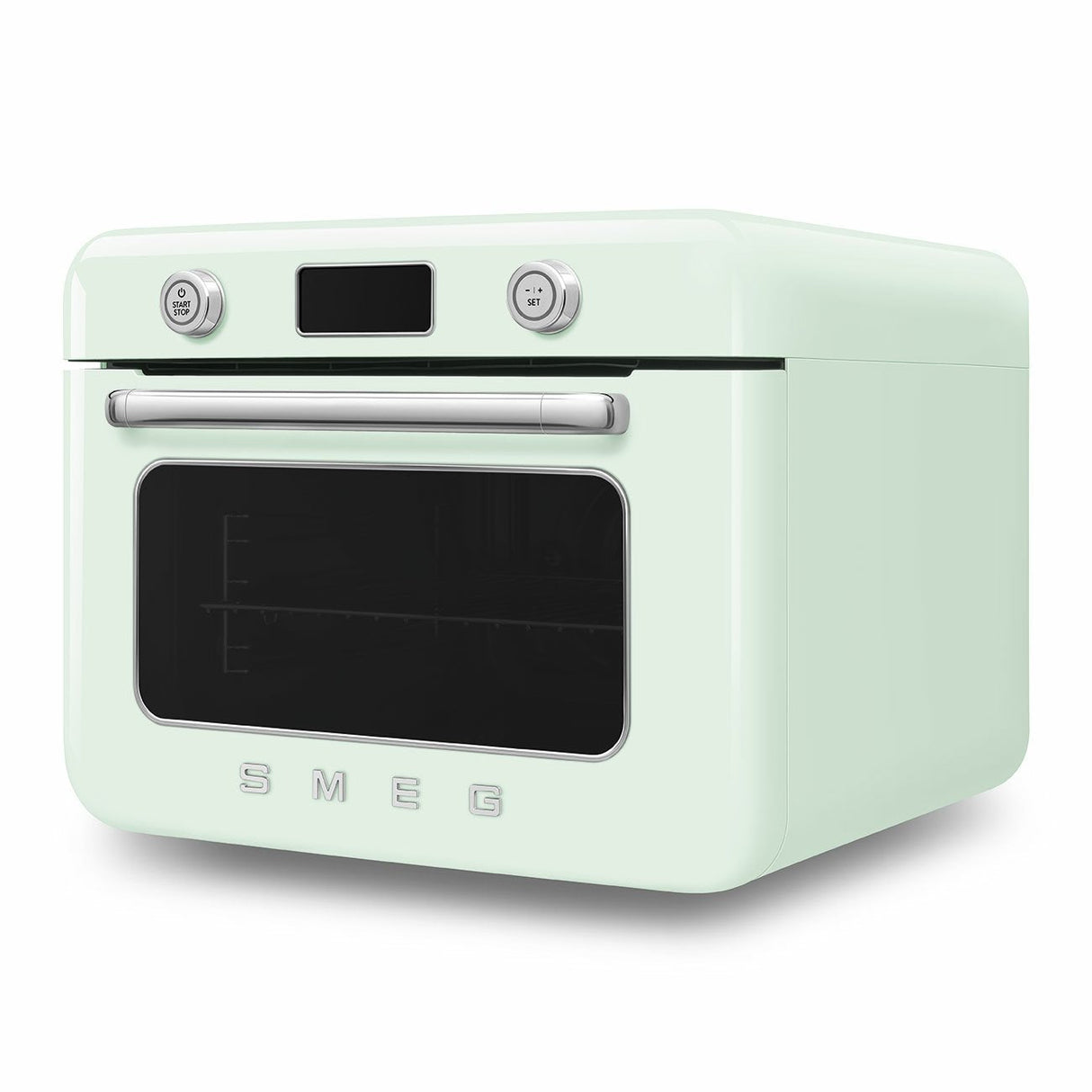 Horno Multifunción De Sobremesa Smeg Estilo Años 50 Con Tecnología Galileo Verde Cof01pgeu