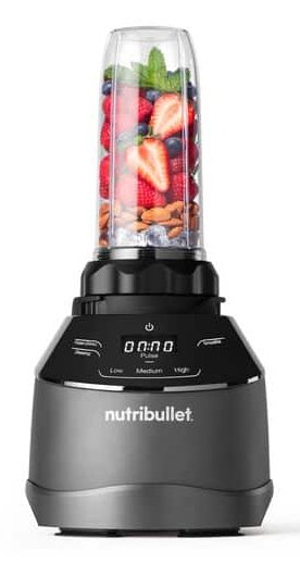 Mixer De Pie De Preparación Triple Nutribullet Nbf580b Grey Dark Grey, 1,500 Vatios, 1.8 Litros Y Procesador De Alimentos 1.6 Litros 0c22300117