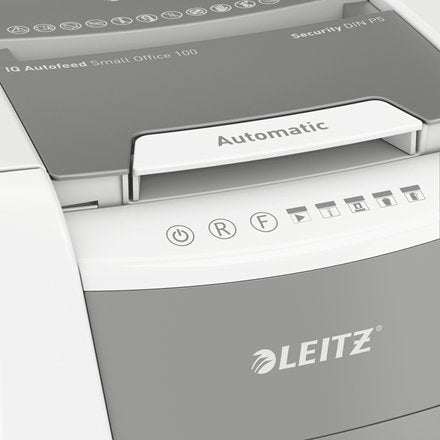 Destructora De Documentos Leitz Iq 100 Autofee P5 / 2x15 / 100 Hojas / 34l / Klamm / Kred /