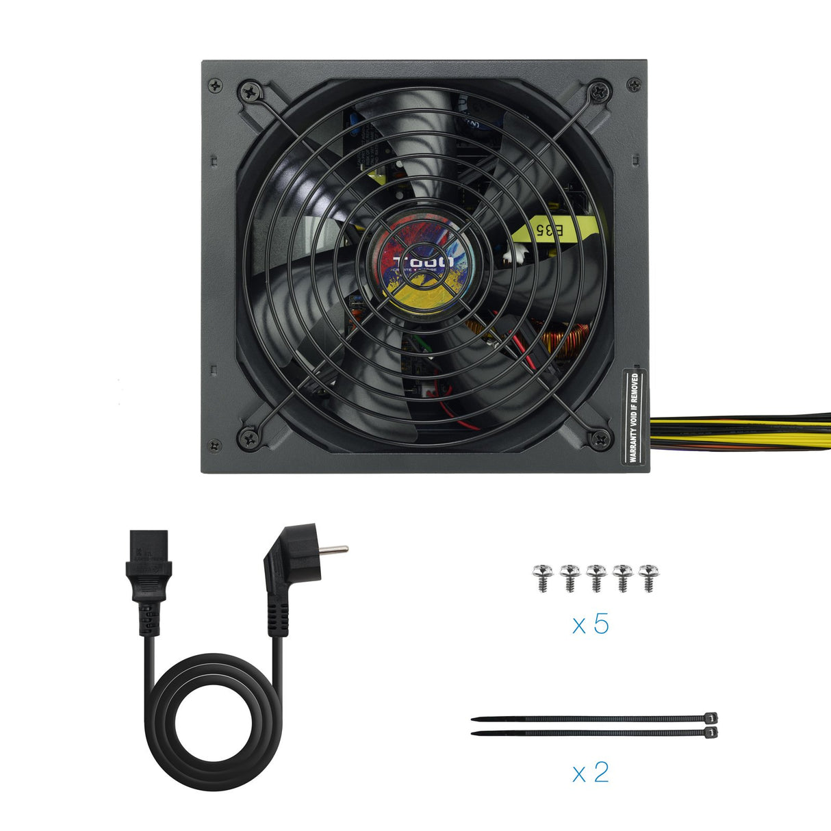 EAN 8433281010307 - TooQ TQAPOLO-700SP unidad de fuente de alimentación 700 W 20+4 pin ATX ATX Negro imagen 6