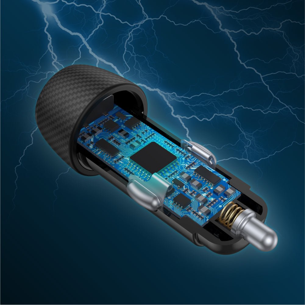 Cargador Coche Unitek 38w Usb-A Usb-C Qc3.0 P1400a