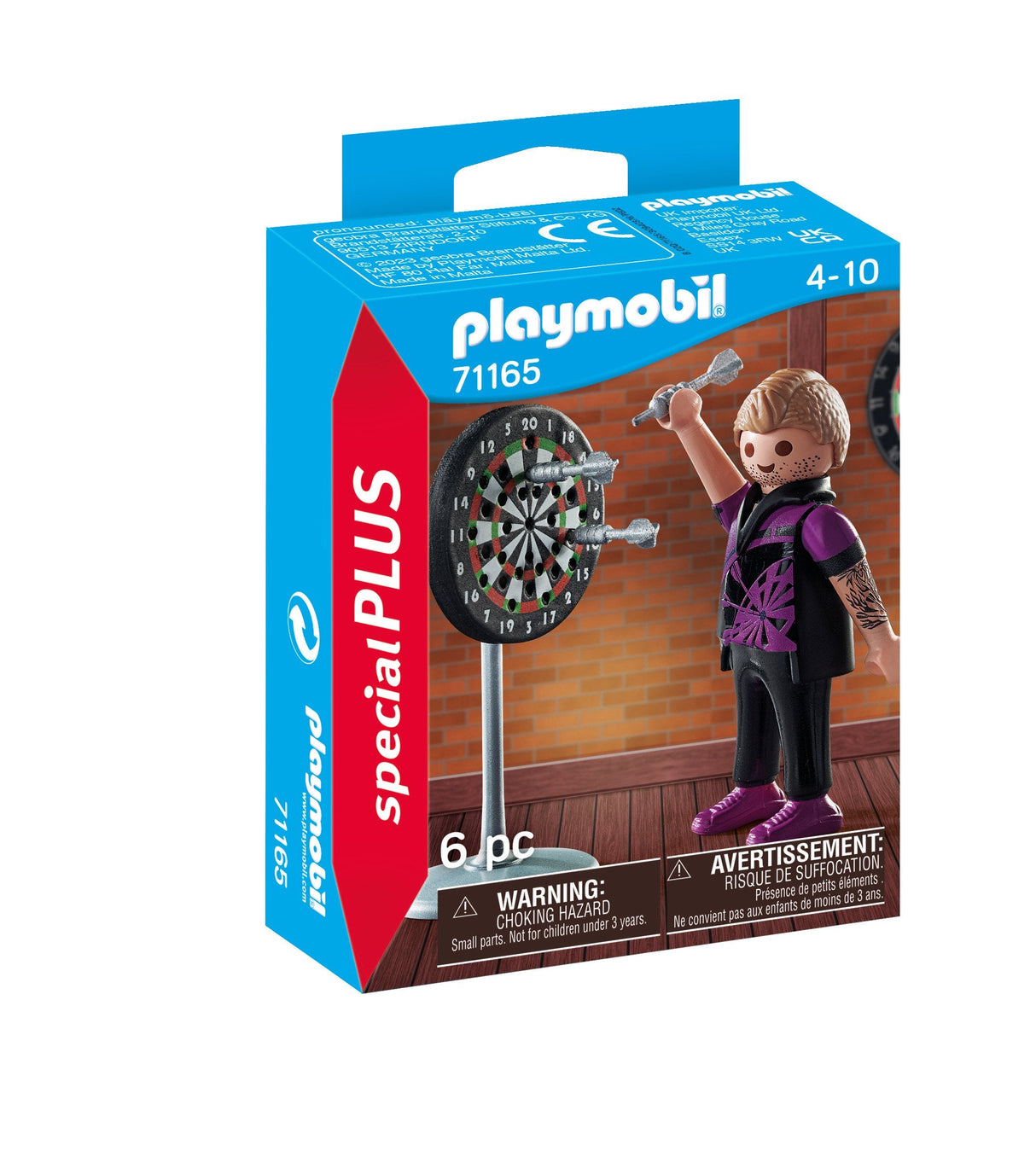 Playmobil 71165 Special Plus Jugador De Dardos Y Tablero De Dardos.