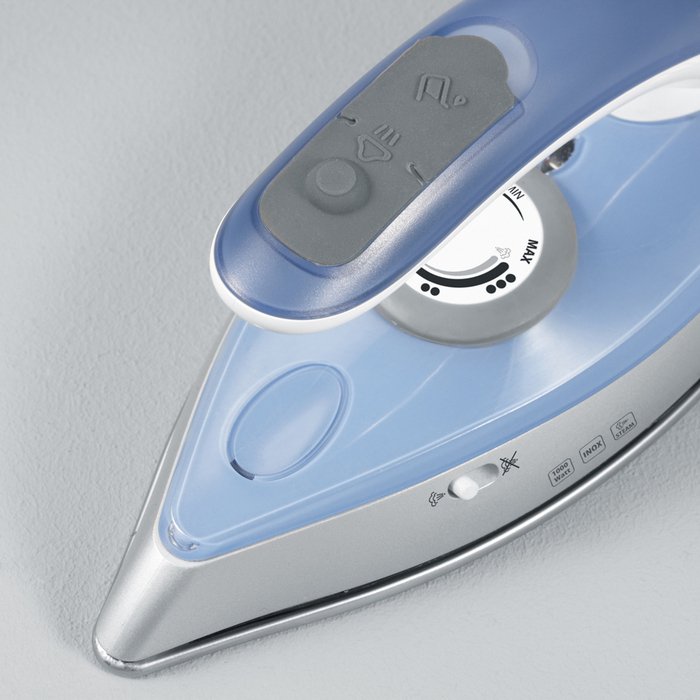 EAN 4008146000447 - Severin BA 3234 plancha Plancha vapor-seco Suela de acero inoxidable 1000 W Azul, Plata imagen 4