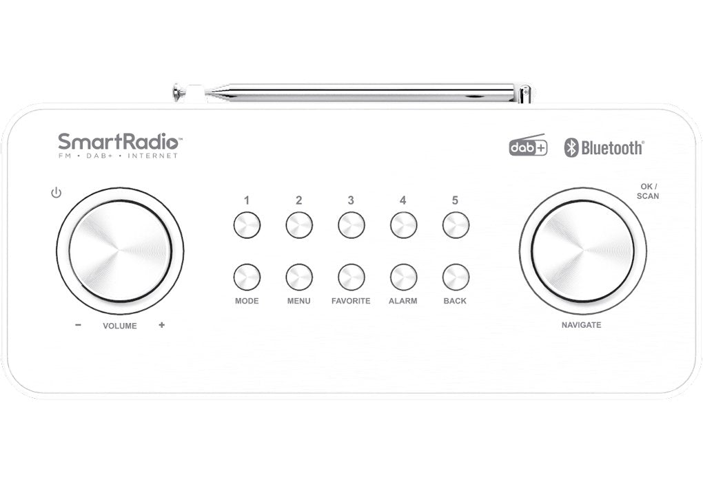 Kenwood Cr-M100s Smart Radio Mit Dab+, Grosses Farbdisplay, Wifi Blanco
