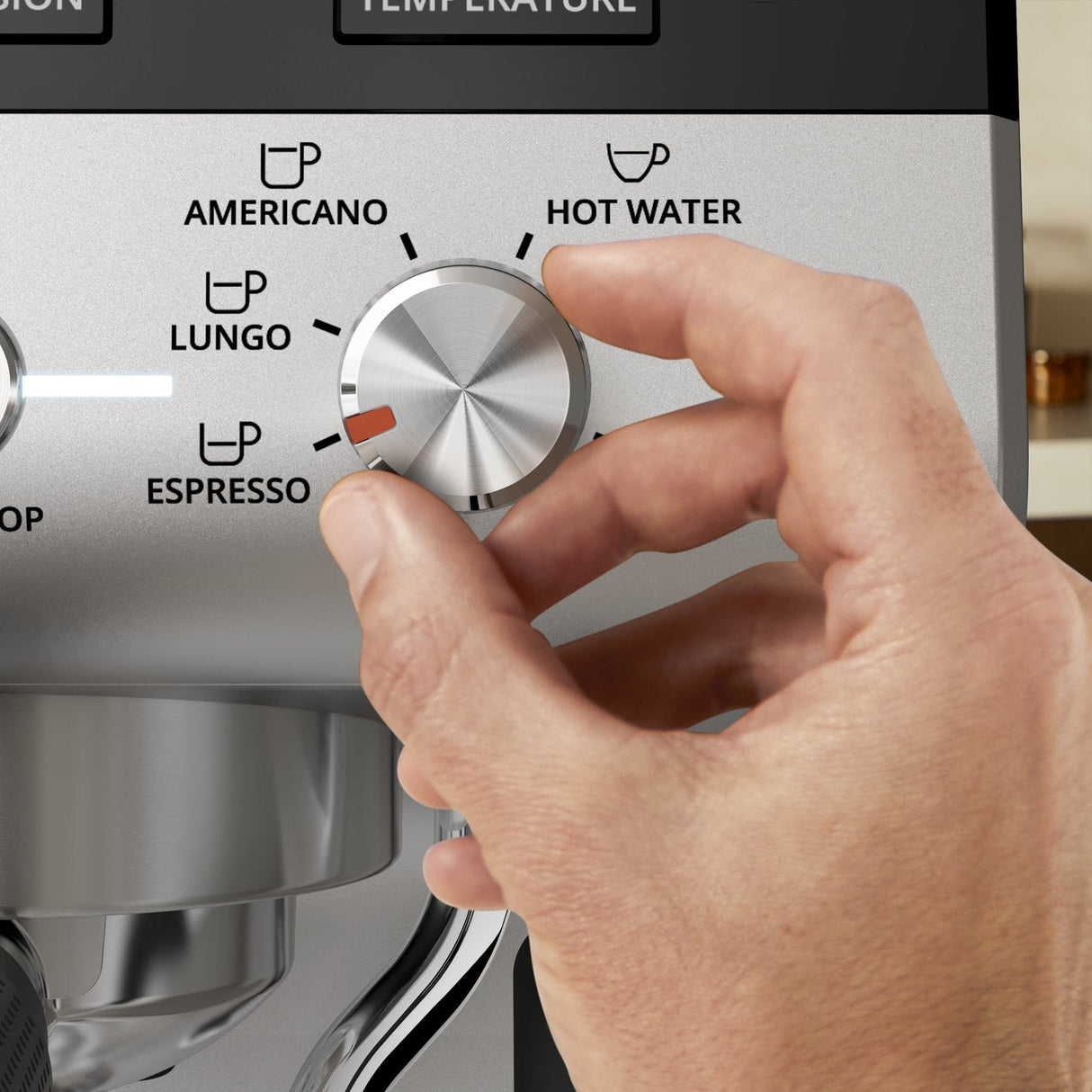 Krups Xp801t Precision Espressomaschine, Negro/Silber