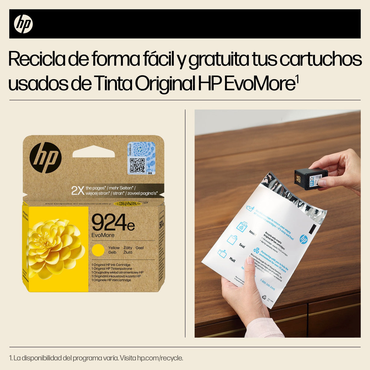 Hp 924e Amarillo Cartucho De Tinta Original - 4k0u9ne
