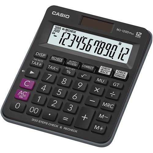Casio Mj-120d Plus Calculadora Escritorio Calculadora Básica Negro