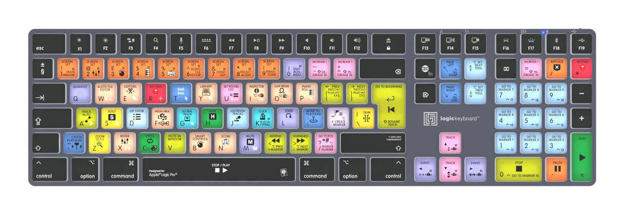 EAN 5707795022310 - Logickeyboard LKB-LOGXP2-TM teclado Oficina Bluetooth QWERTY Francés Gris, Titanio imagen 1
