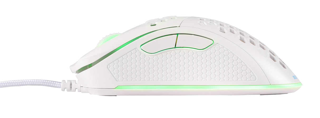 EAN 7333048057921 - Deltaco Gaming GAM-108-W ratón Juego mano derecha USB tipo A Óptico 6400 DPI imagen 3