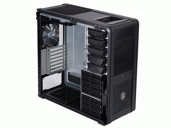 Silverstone Ft01b-W Negra Con Ventana