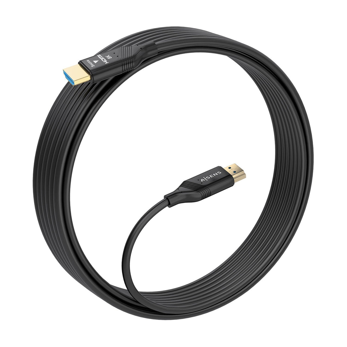 Aisens Cable Hdmi V2.1 Aoc Ultra Alta Velocidad / Hec 8k@60hz 4k@120hz 4:4:4 48gbps, A/M-A/M, Negro, 10m