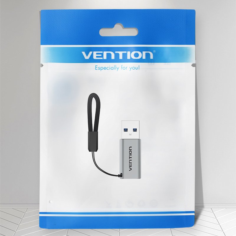 EAN 6922794749108 - Vention CDPH0 cambiador de género para cable USB A USB C Gris imagen 2