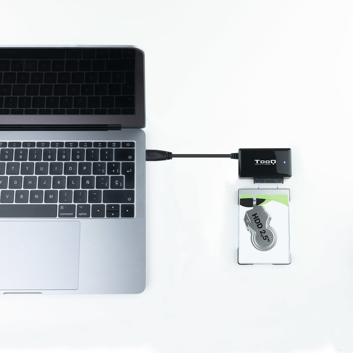 EAN 8433281011380 - TooQ TQHDA-01A base de conexión para disco duro USB 3.2 Gen 1 (3.1 Gen 1) Type-A Negro imagen 5