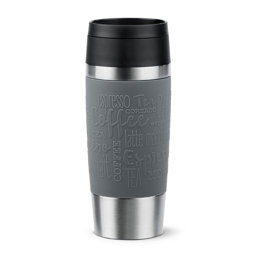 Taza Térmica Emsa Travel Mug Clásica Gris/Acero Inoxidable, 0,36 Litros N2020500